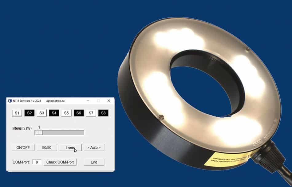 Die Matrix-LED-Ringbeleuchtungen von Optometron ermöglichen eine punktgenauere Ausleuchtung von Prüfobjekten Die Matrix-LED-Ringbeleuchtungen von Optometron ermöglichen eine punktgenauere Ausleuchtung von Prüfobjekten